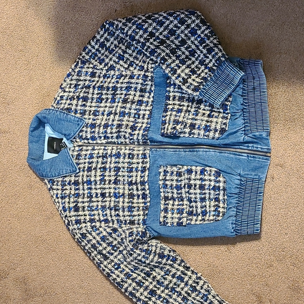 Quilted denim jacket